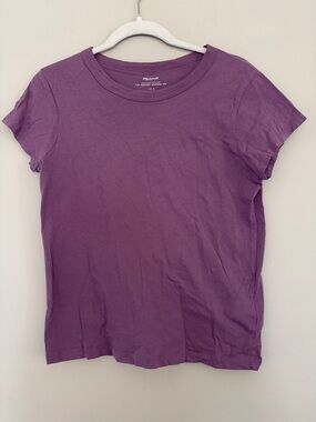 Madewell Purple Short Sleeve Crew Tee Small